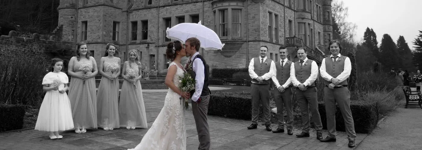 Belfast Castle wedding photography — the historic setting on Cave Hill